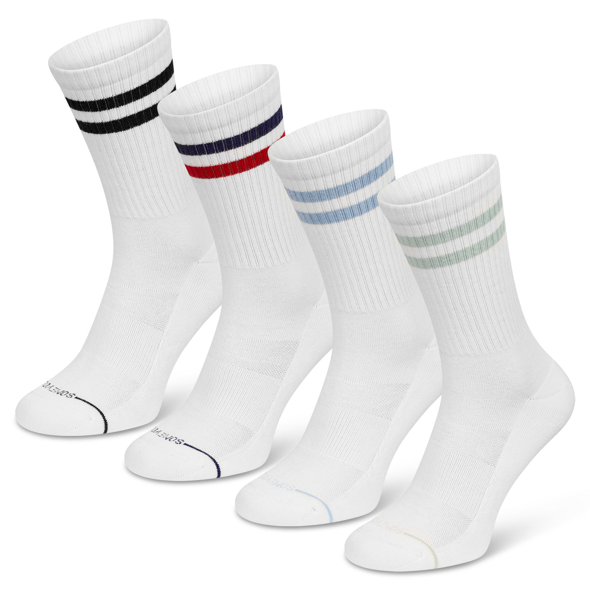 4 Paar Tennissocken Mit Erdbeer-Kirsche Muster - Weiße Sportsocken Größe 38-42